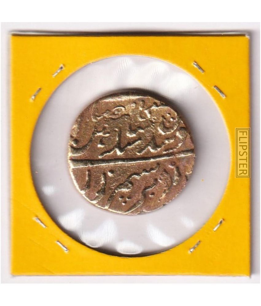     			**Extremely Rare** 1 Rupees 1827 Maharaja Ranjit Singh, old India Gold-Plated Coin Collection