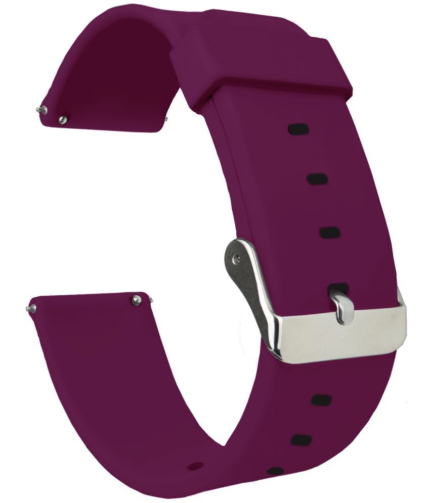     			ACM Watch Strap Silicone Belt 22mm compatible with Noise Colorfit Pro 5 Smartwatch Casual Classic Band Purple