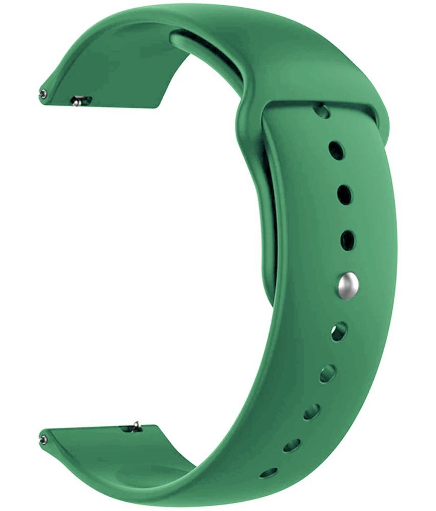     			ACM Watch Strap Silicone Belt 22mm compatible with Fire-Boltt Talk Alpha Bsw205 Smartwatch Sports Band Green