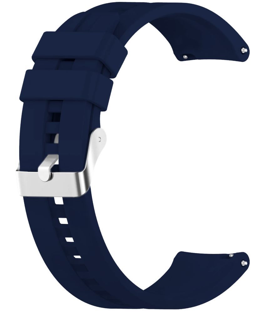     			ACM Watch Strap Silicone Belt 22mm compatible with Fastrack Limitless X Smartwatch Classic Band Dark Blue