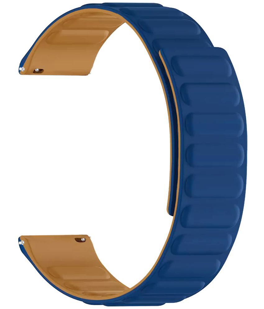     			ACM Watch Strap Magnetic Silicone 22mm compatible with Zebronics Zeb Gemini Smartwatch Luxury Band Dark Blue