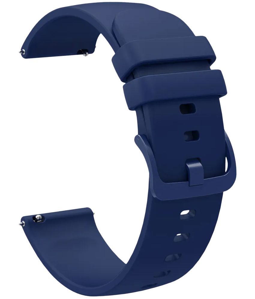     			ACM Watch Strap Silicone Belt 22mm compatible with French Connection Nexus Fcsw03 Smartwatch Color Hook Band Blue