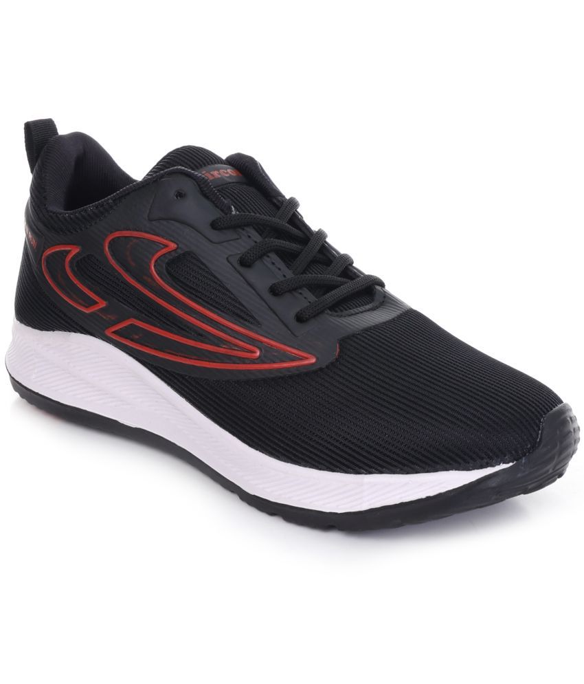     			AIRCON Black Men's Sports Running Shoes