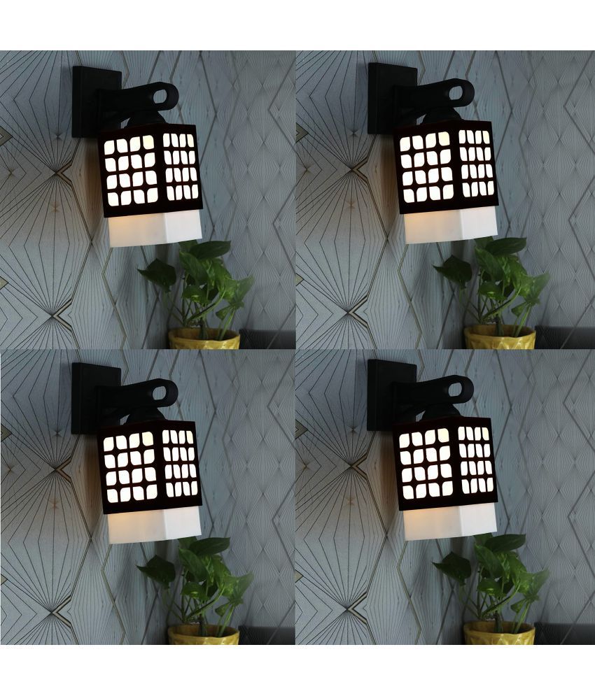     			AFAST Black Swing Arm Wall Light ( Pack of 4 )