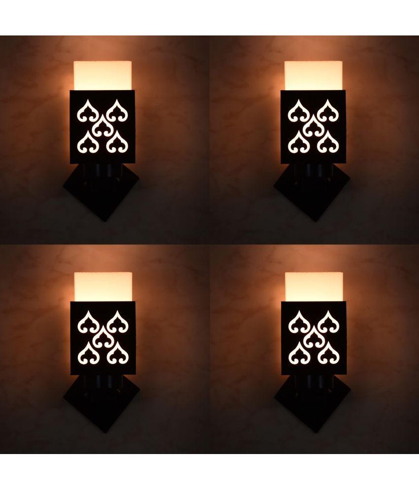     			AFAST Black Up Light Wall Lamp ( Pack of 4 )