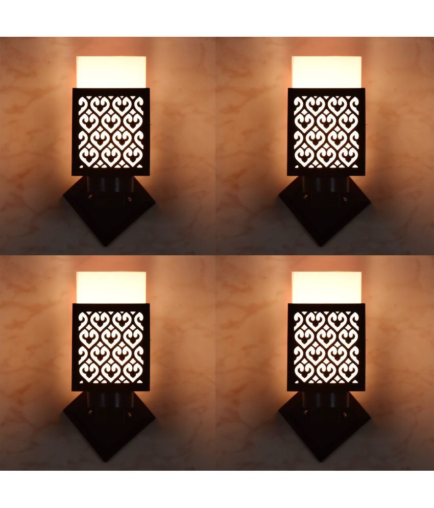     			AFAST Black Up Light Wall Lamp ( Pack of 4 )