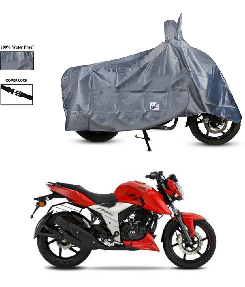     			EGAL Bike Body Cover for TVS Apache RTR 160 4V ( Pack of 1 ) , Grey