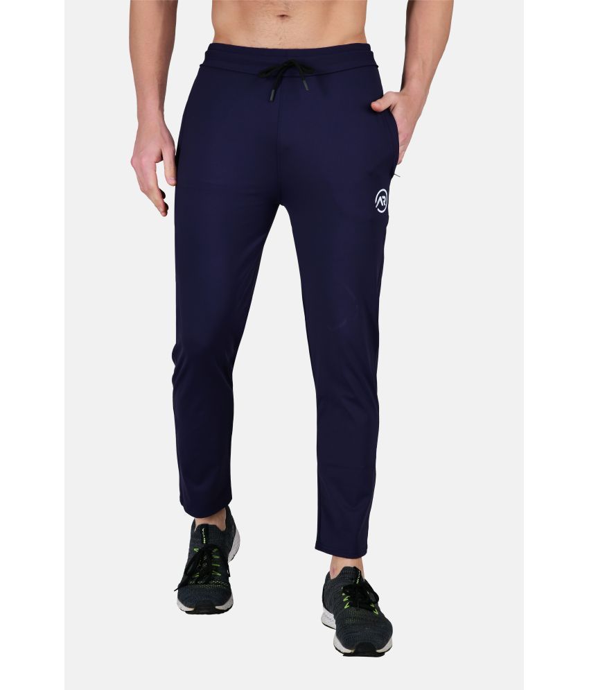     			anzeer Blue Lycra Men's Trackpants ( Pack of 1 )