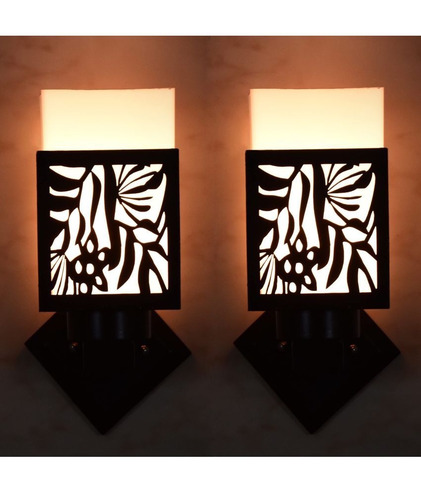     			AFAST Black Up Light Wall Lamp ( Pack of 2 )