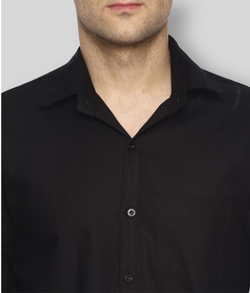     			art look Cotton Blend Regular Fit Full Sleeves Men's Formal Shirt - Black ( Pack of 1 )