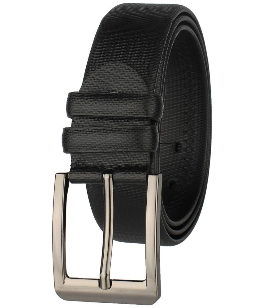     			Loopa Black PU Formal Belt Pack of 1