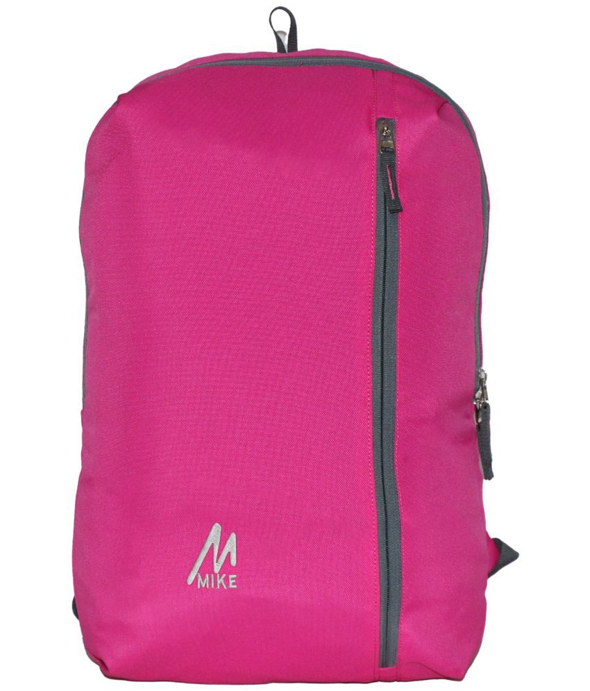     			mikebags 20 Ltrs Burgundy School Bag for Boys & Girls