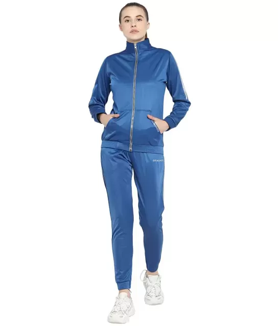 Buy Chkokko Women Sports Zipper Running Winter Track Suit-Pink (Set of 2)  online