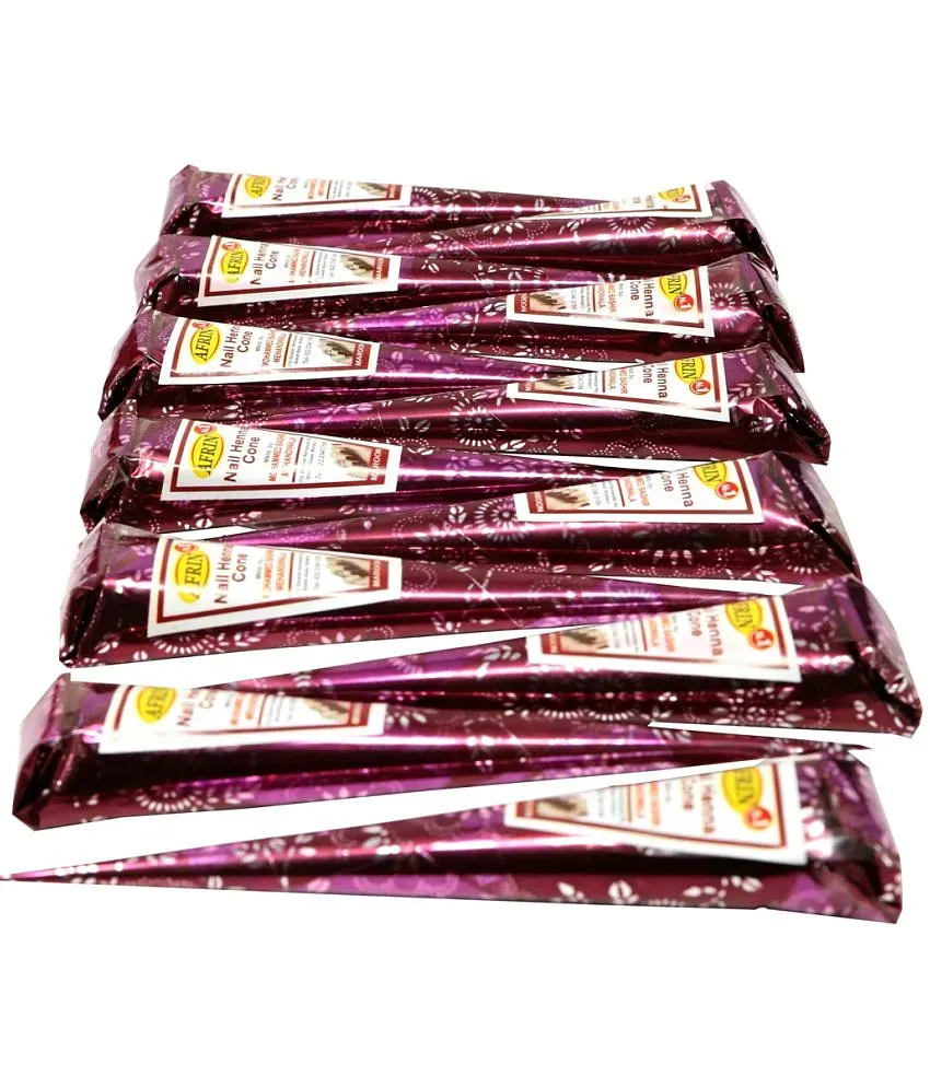 Buy AFRIN Henna Special Mehandi Cone Pack of 12 (40gm each) Online at Best  Prices in India - JioMart.