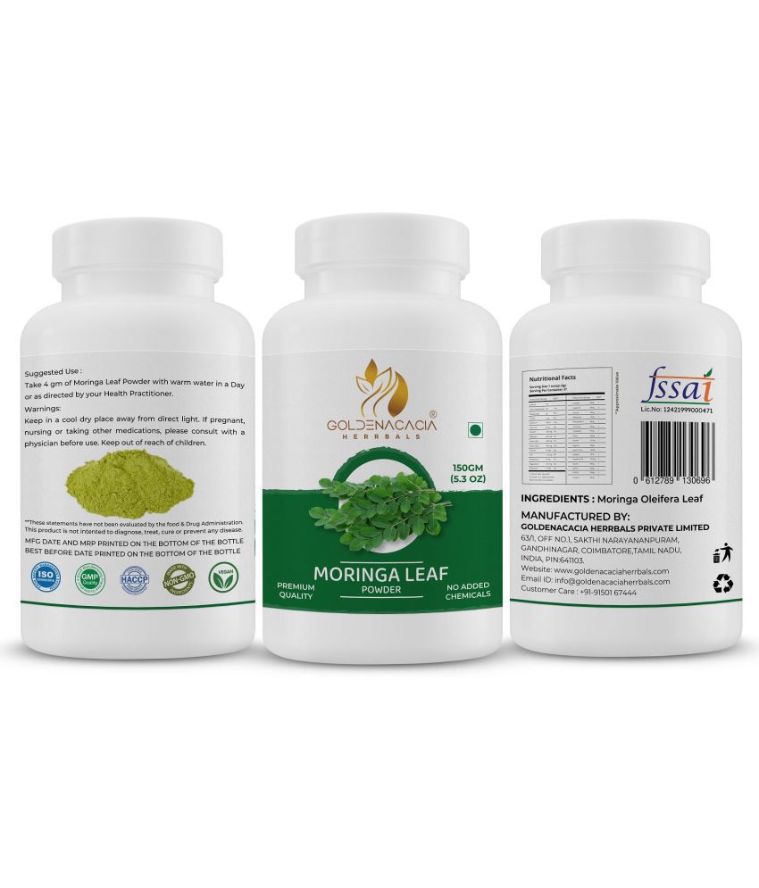     			GOLDENACACIA HERRBALS Moringa Leaf Powder 150g Powder 1 gm