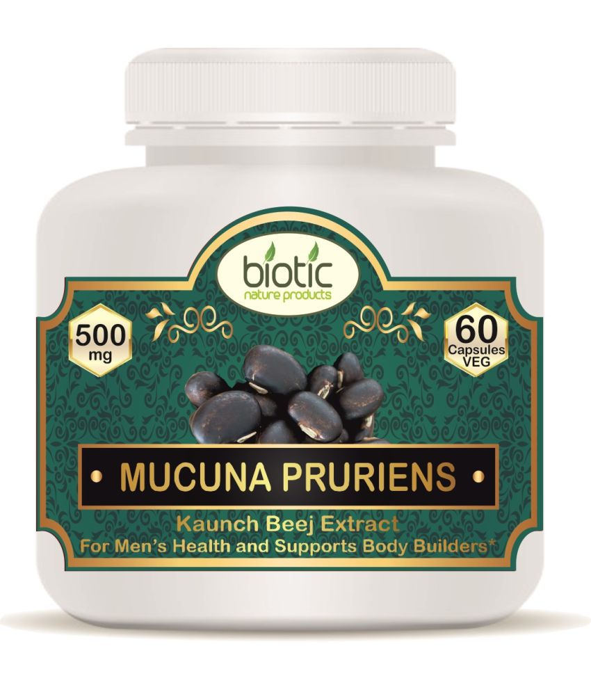     			Biotic Mucuna Pruriens Extract 500 mg Veg Capsule 60 no.s