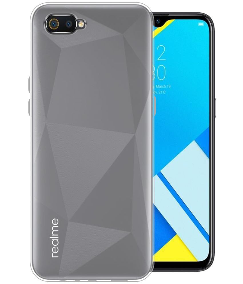     			Fashionury Transparent Plain Cases For Realme C2 -