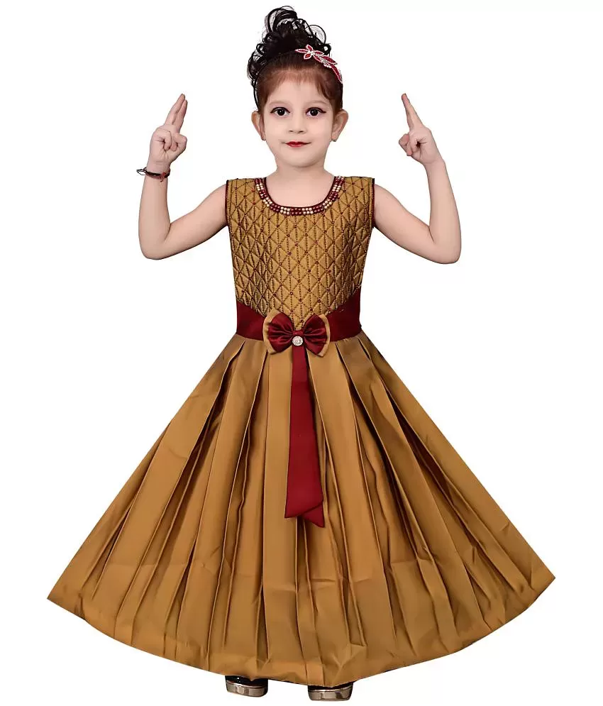 HEY BABY SELF DESIGN LONG FROCK CUM GOWN FOR GIRLS  Buy HEY BABY SELF  DESIGN LONG FROCK CUM GOWN FOR GIRLS Online at Low Price  Snapdeal