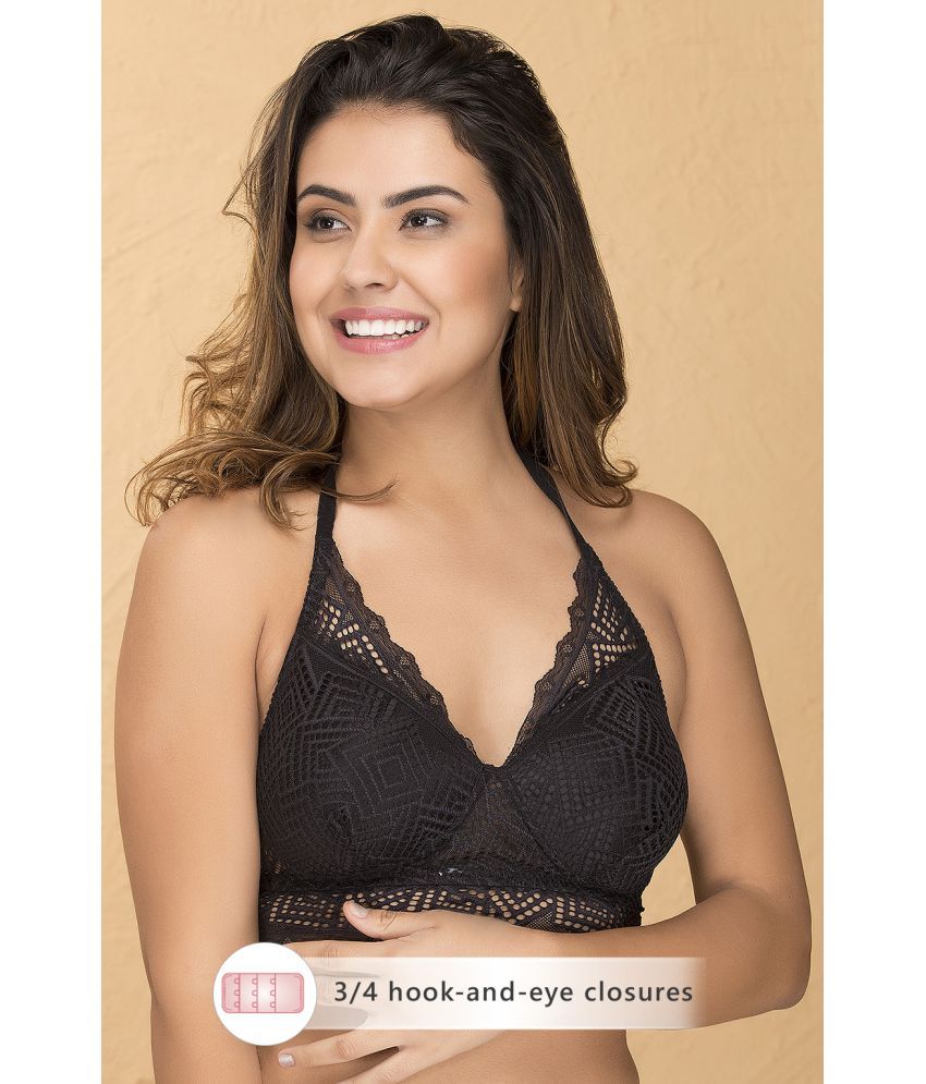     			Clovia Lace Everyday Bra - Black Single