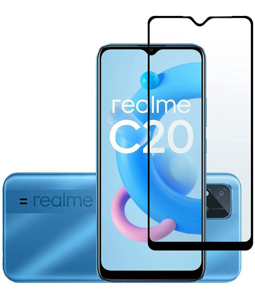 DSR Digital Tempered Glass For Realme C20 11D - Pack of 2