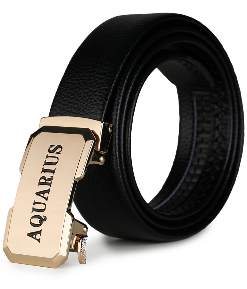     			Loopa Black PU Formal Belt Pack of 1