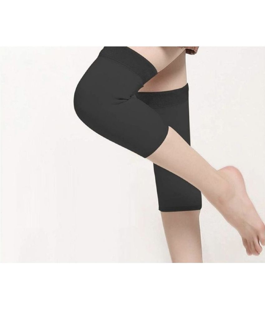     			PENYAN Women's Black Faux Fur Solid Leg Warmer Mid Length Socks ( Pack of 1 )