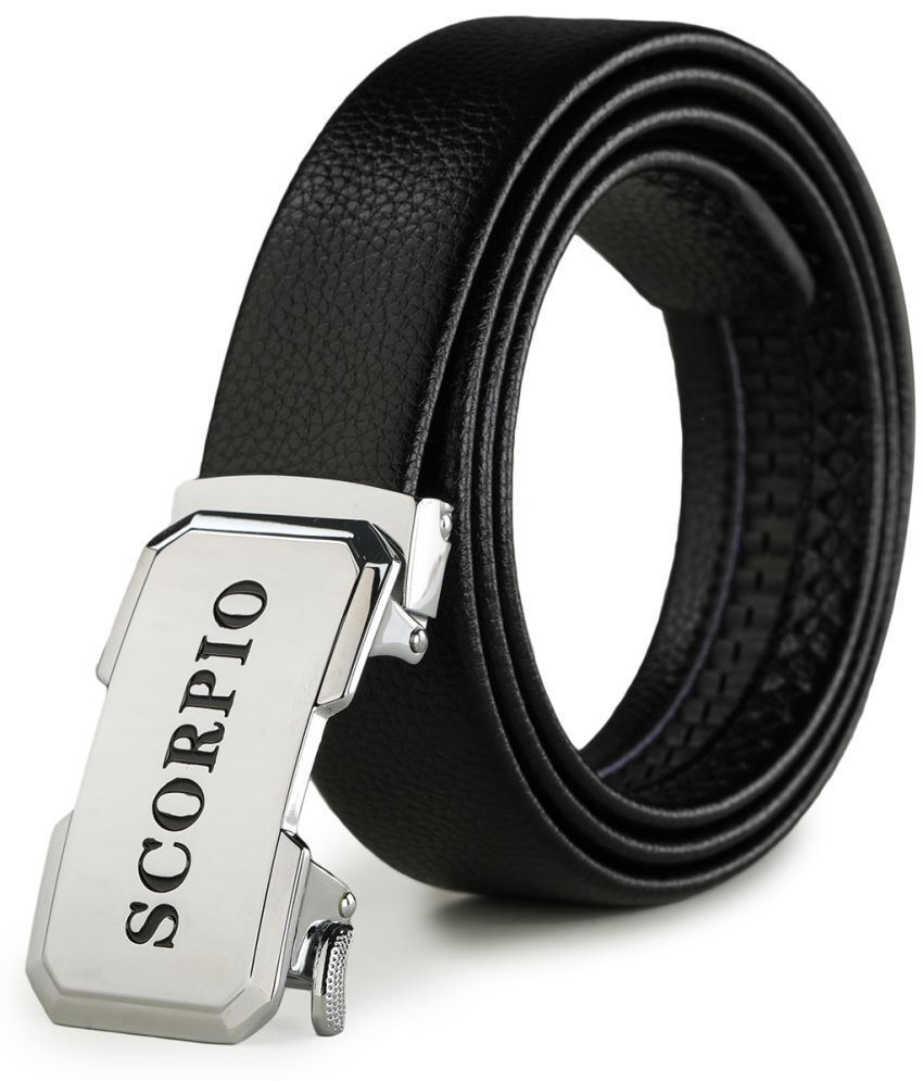     			Loopa Black PU Casual Belt Pack of 1