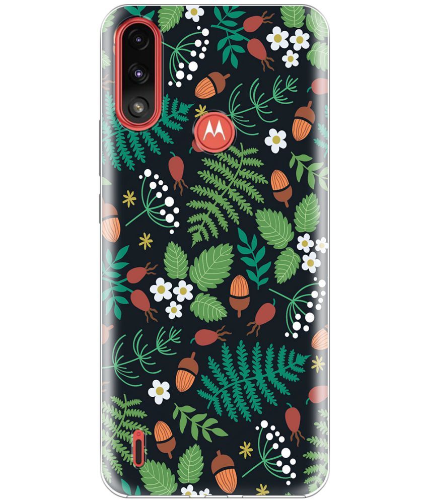     			NBOX Printed Cover For Motorola Moto E7 Power