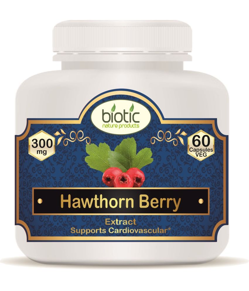     			Biotic Hawthorn Berry Extract 300mg Veg Capsule 60 no.s