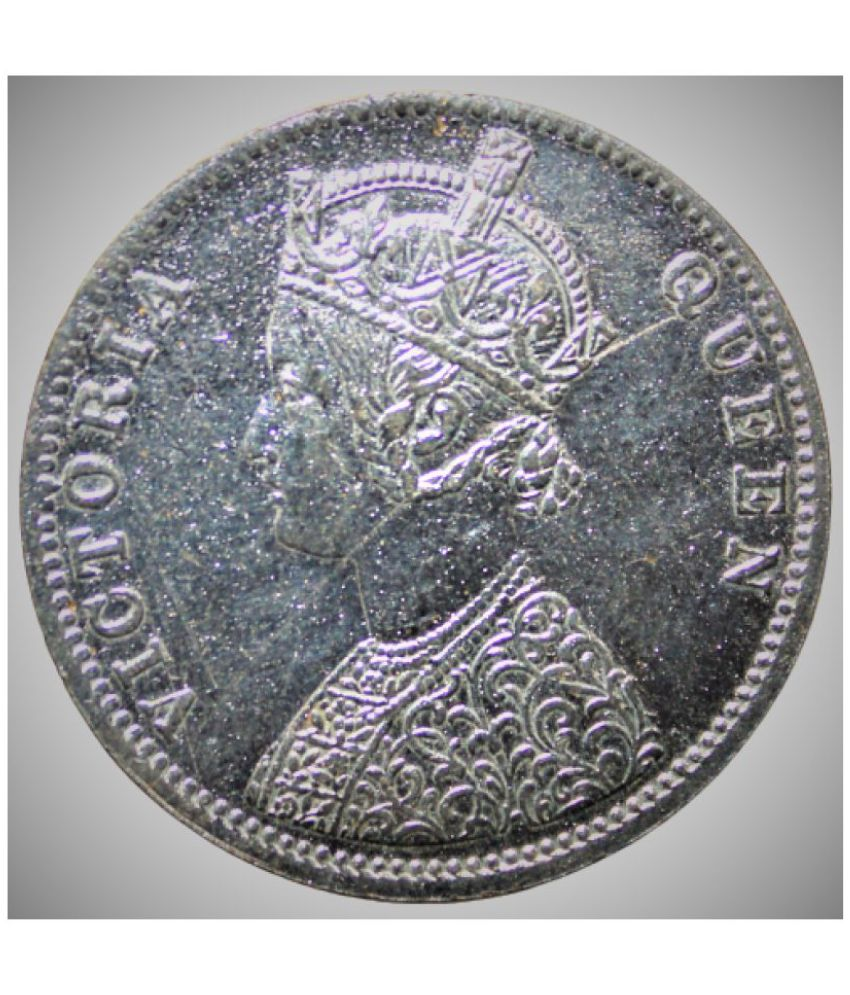     			1 Rupee (1876) Victoria Queen -  india Silverplated fancy Coin - Only for Collection purpose not for resale