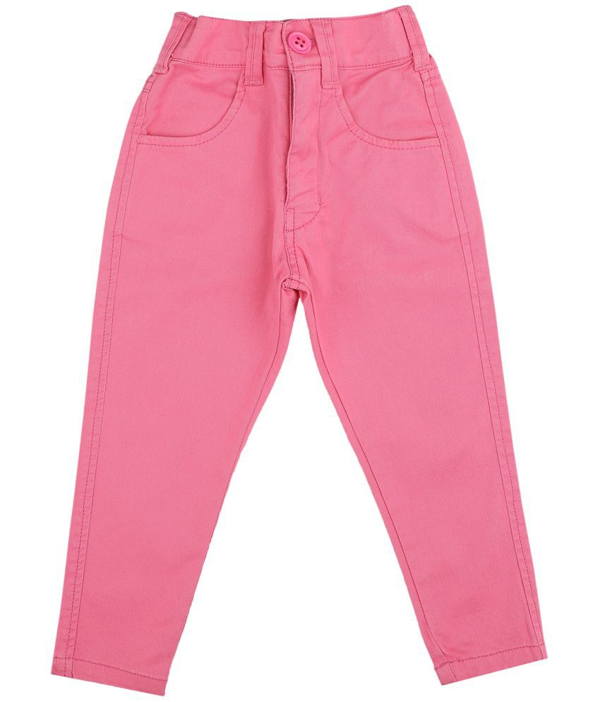     			Bodycare Kids Infantwear Girls Solid Light Pink Regular Fit Pants 40