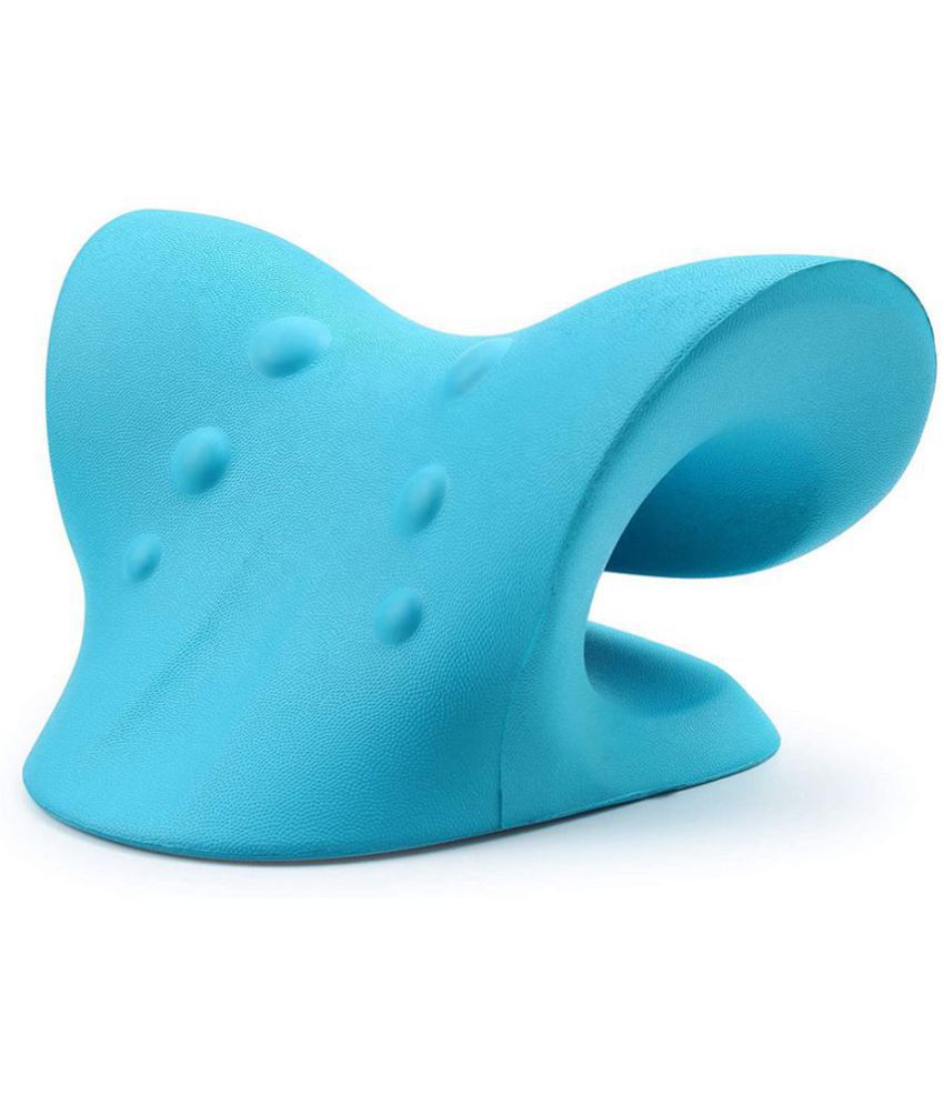     			Expertomind Neck Relaxer | Cervical Pillow for Neck & Shoulder Pain | Chiropractic Acupressure Massage  (Blue Color)