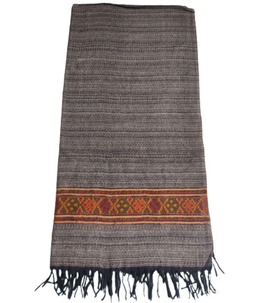     			new india trends Brown Kashmiri Shawl - Single