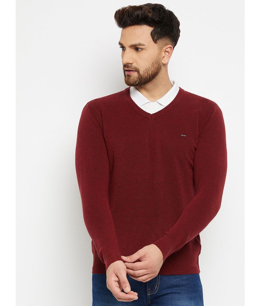     			Duke Maroon V Neck Sweater