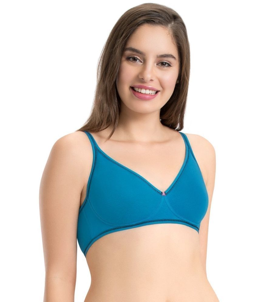     			Everyde by Amante Cotton Seamless Bra - Blue Single