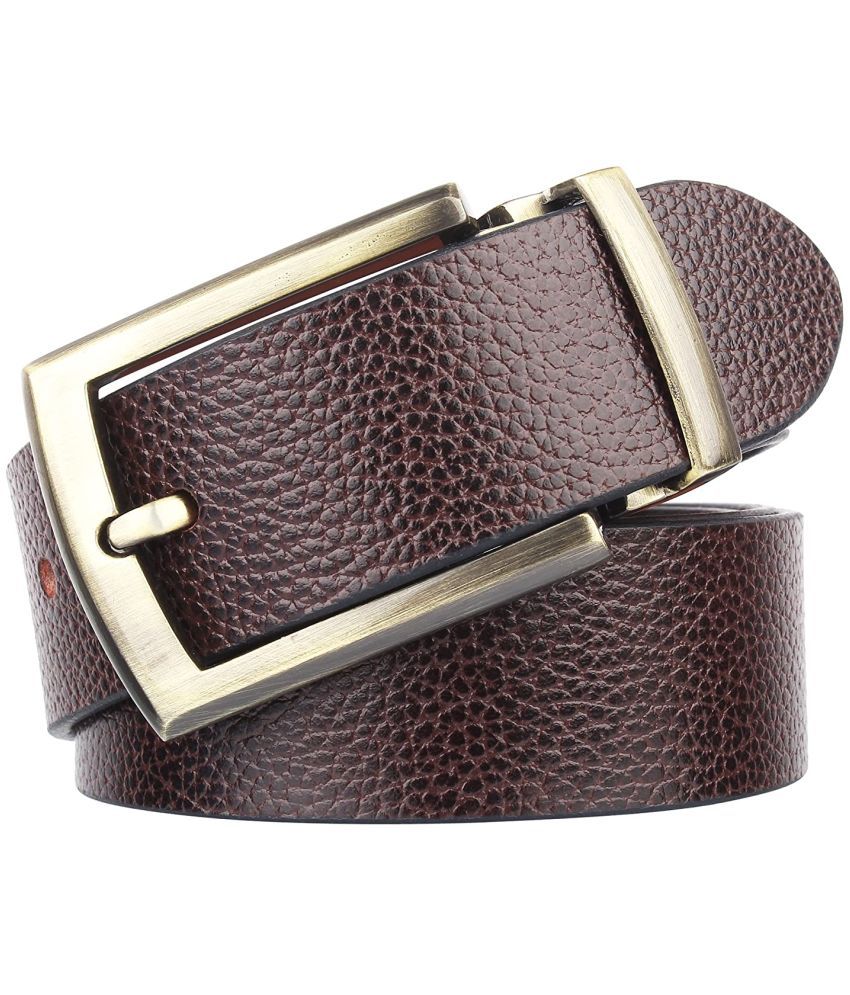     			Loopa Brown Leather Formal Belt Pack of 1