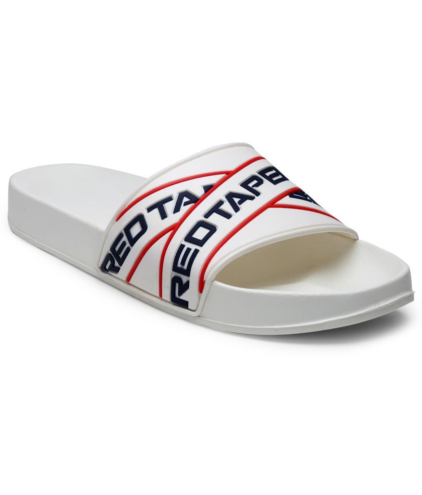 Red Tape White Slides Price in India 