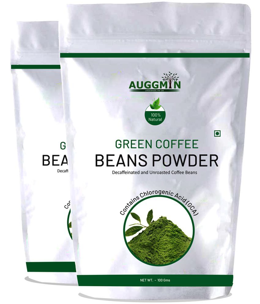 Auggmin Green Coffee Beans Powder 200 gm Natural Pack of 2 Buy Auggmin