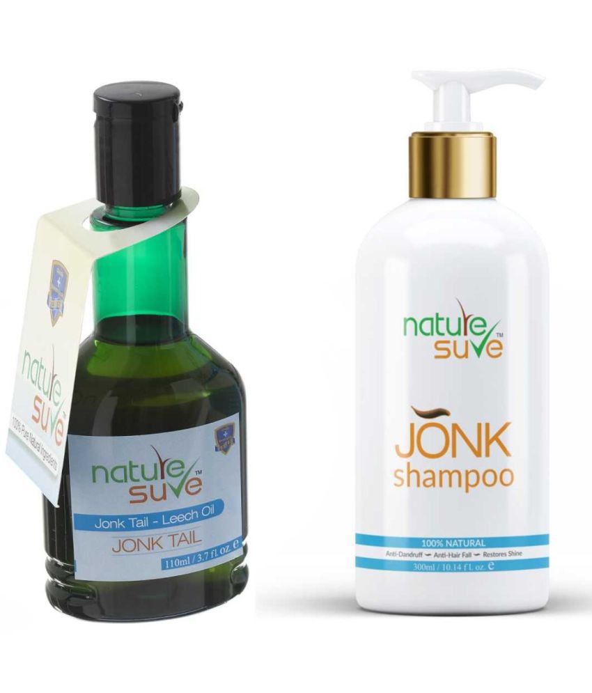     			Nature Sure Combo Jonk Tail Leech Oil (110ml) & Jonk Shampoo Hair Cleanser for Men & Women (300ml)