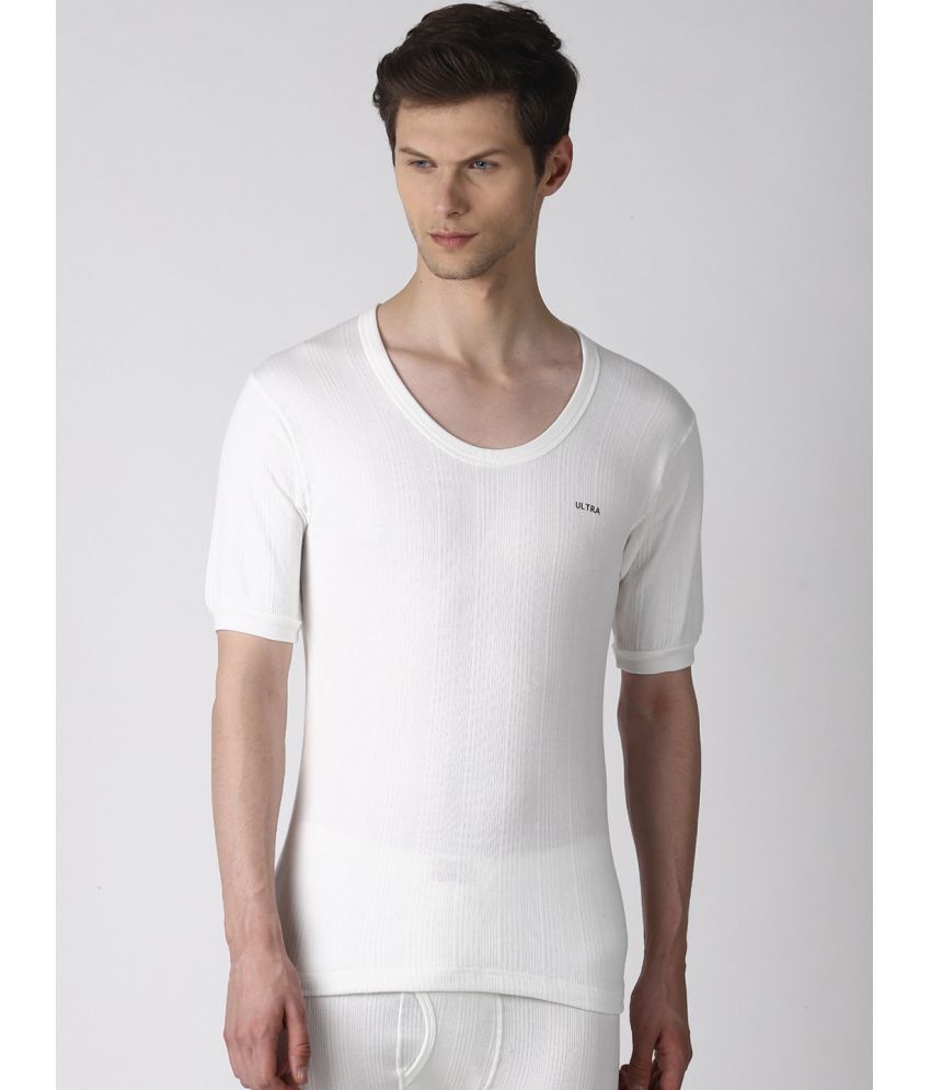     			Dollar Ultra - Off-White Cotton Blend Men's Thermal Tops ( Pack of 1 )