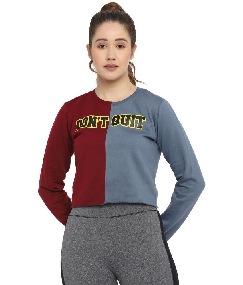     			OFF LIMITS - Maroon Polyester Women's Sweatshirt