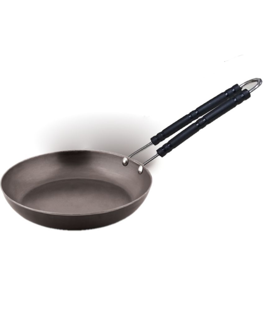     			Veer Delux Handle No Coating Mild Steel Fry Pan 26 cm mL