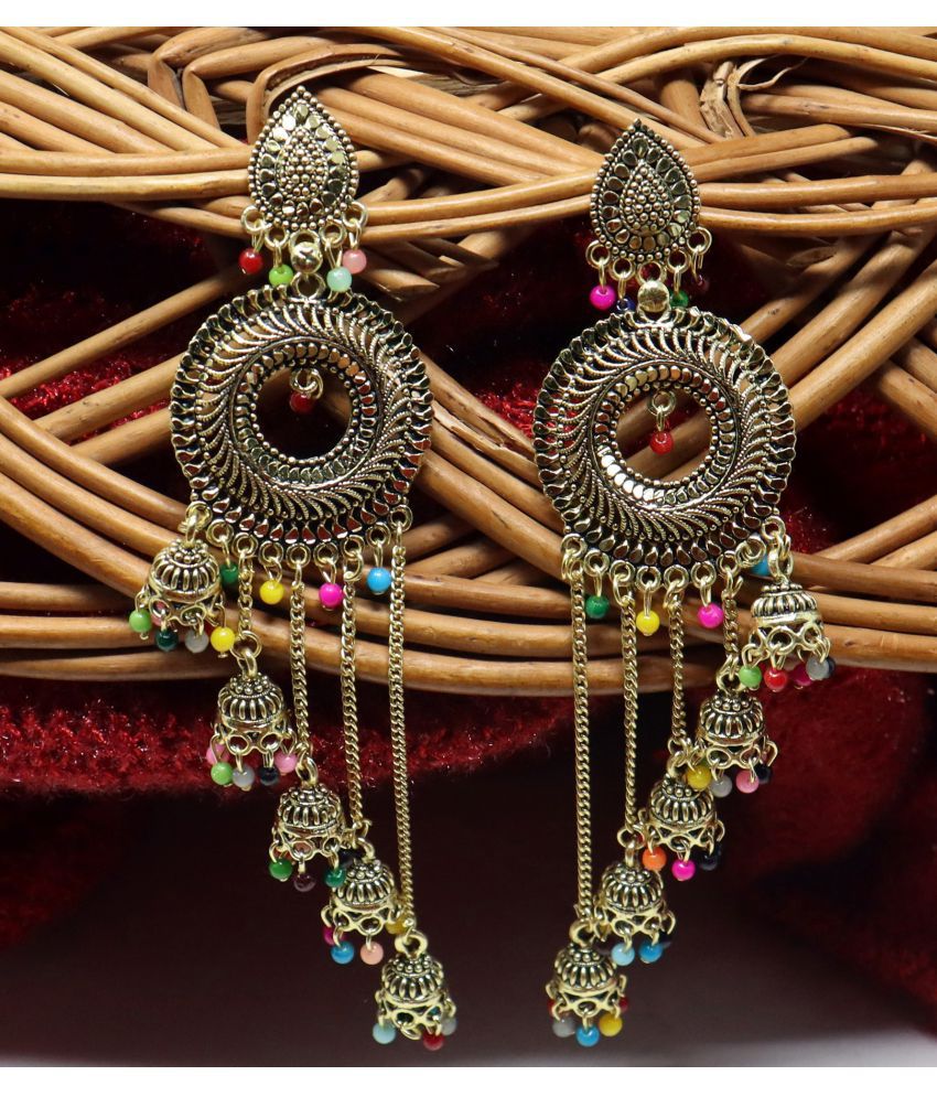     			Aadiyatri Designer Long Beautiful Earrings