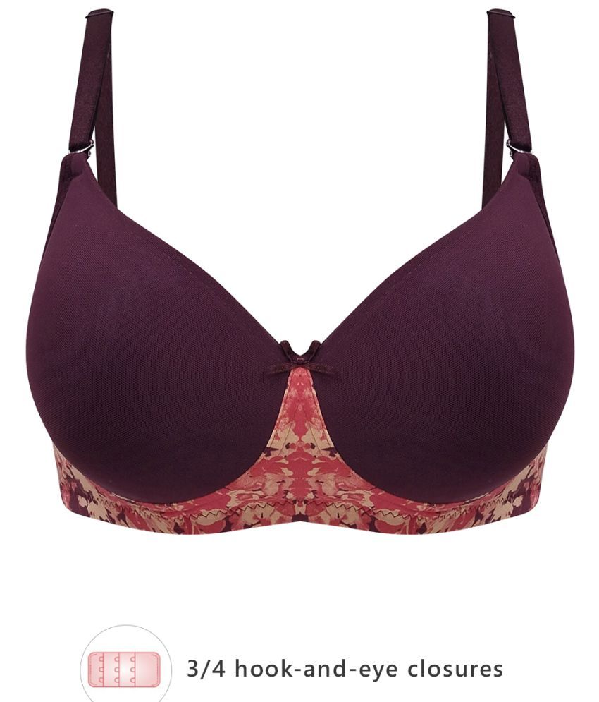     			Clovia Polyamide T-Shirt Bra - Purple Single