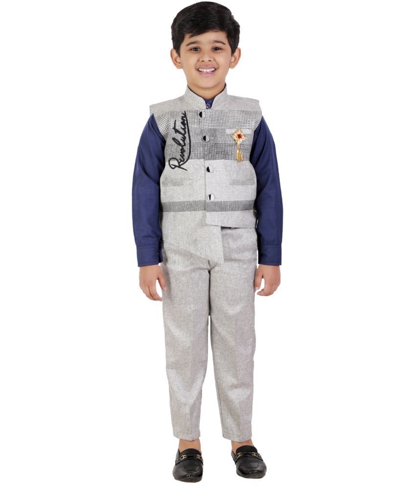     			FOURFOLDS Boy's 3-Piece Suit Set_FC082