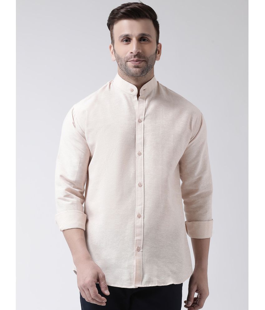     			RIAG 100 Percent Cotton Beige Shirt