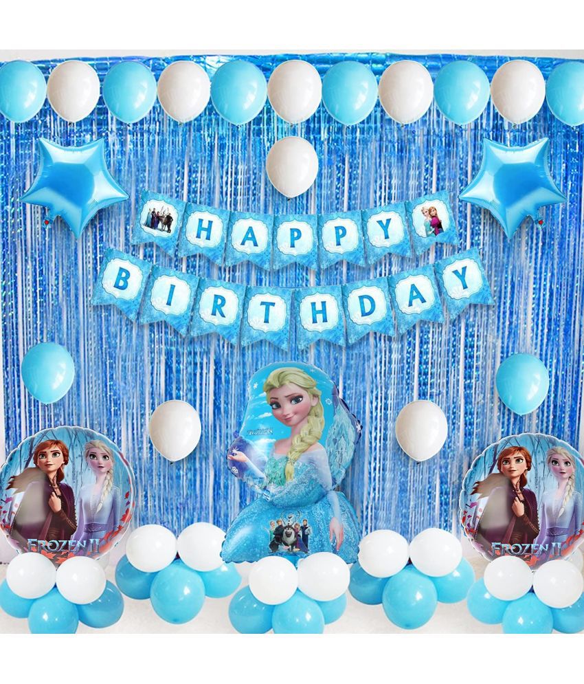     			Party Propz Frozen Theme Birthday Decoration for Girls 38Pcs - Princess Elsa Birthday Party Decorations - Frozen Birthday Decorations for Girls / Frozen Balloons for Birthday Decoration