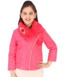 Cutecumber Girls Polyester Denim Jackets For ( Pack of 1 , Red )