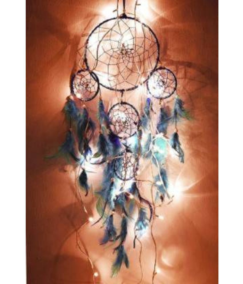     			new lucky Feather Multicolour Dream Catcher - Pack of 1 ( X cms )