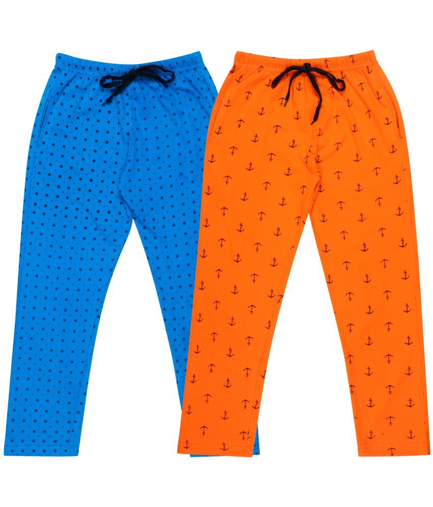     			DIAZ Kids Cotton printed Trackpant/Trousers/Lower Combo pack of 2